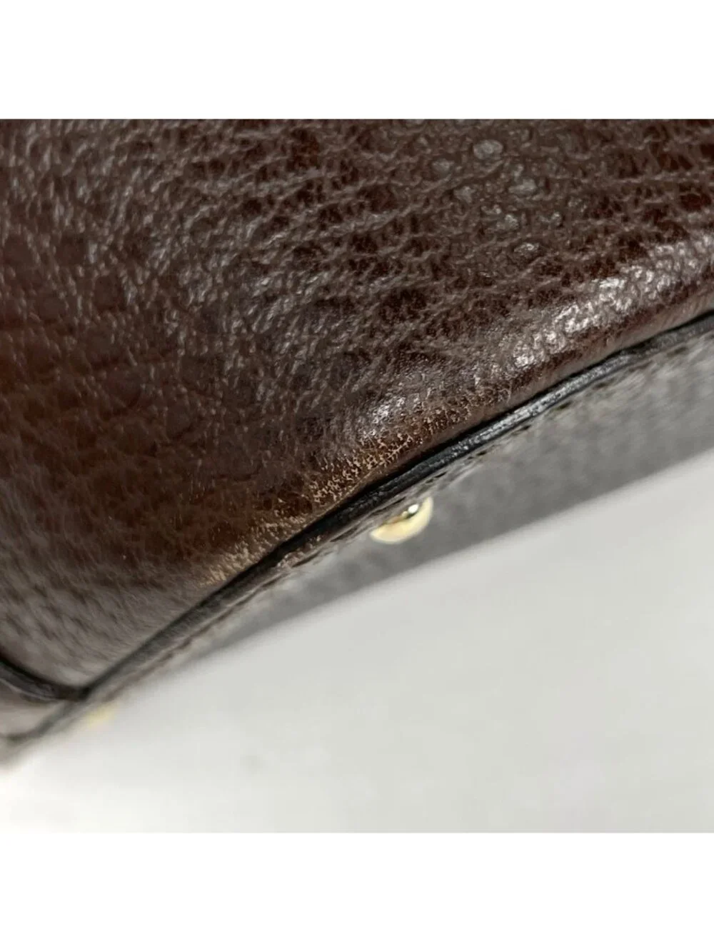Gucci Horsebit Tote Leather Brown